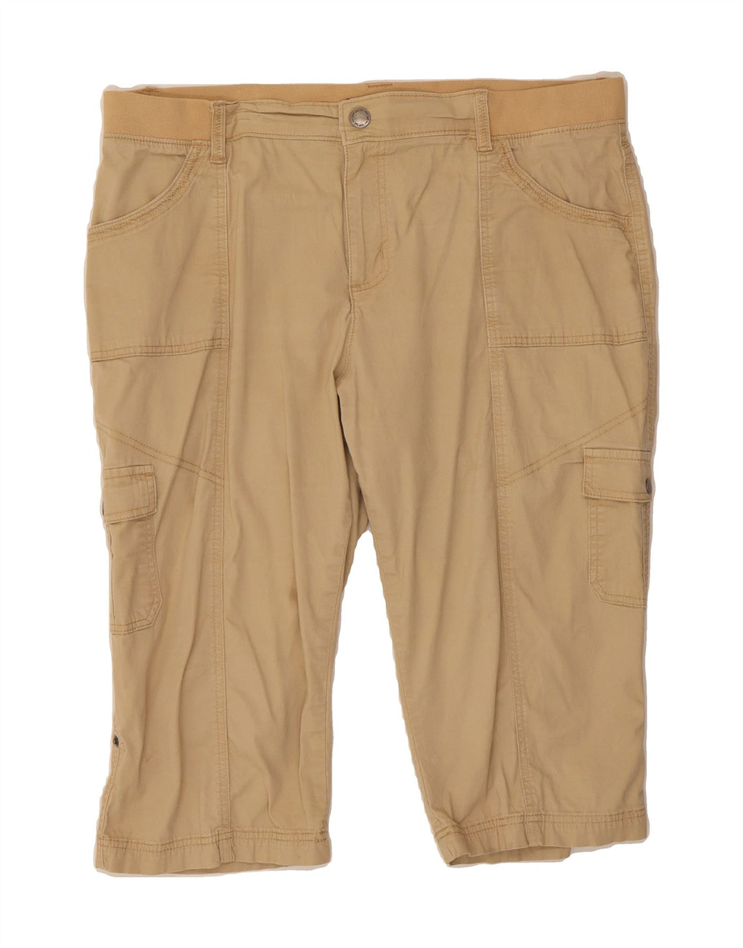 LEE Womens Relaxed Fit Cargo Bermuda Shorts US 18 2XL W38  Beige Cotton Vintage Lee and Second-Hand Lee from Messina Hembry 