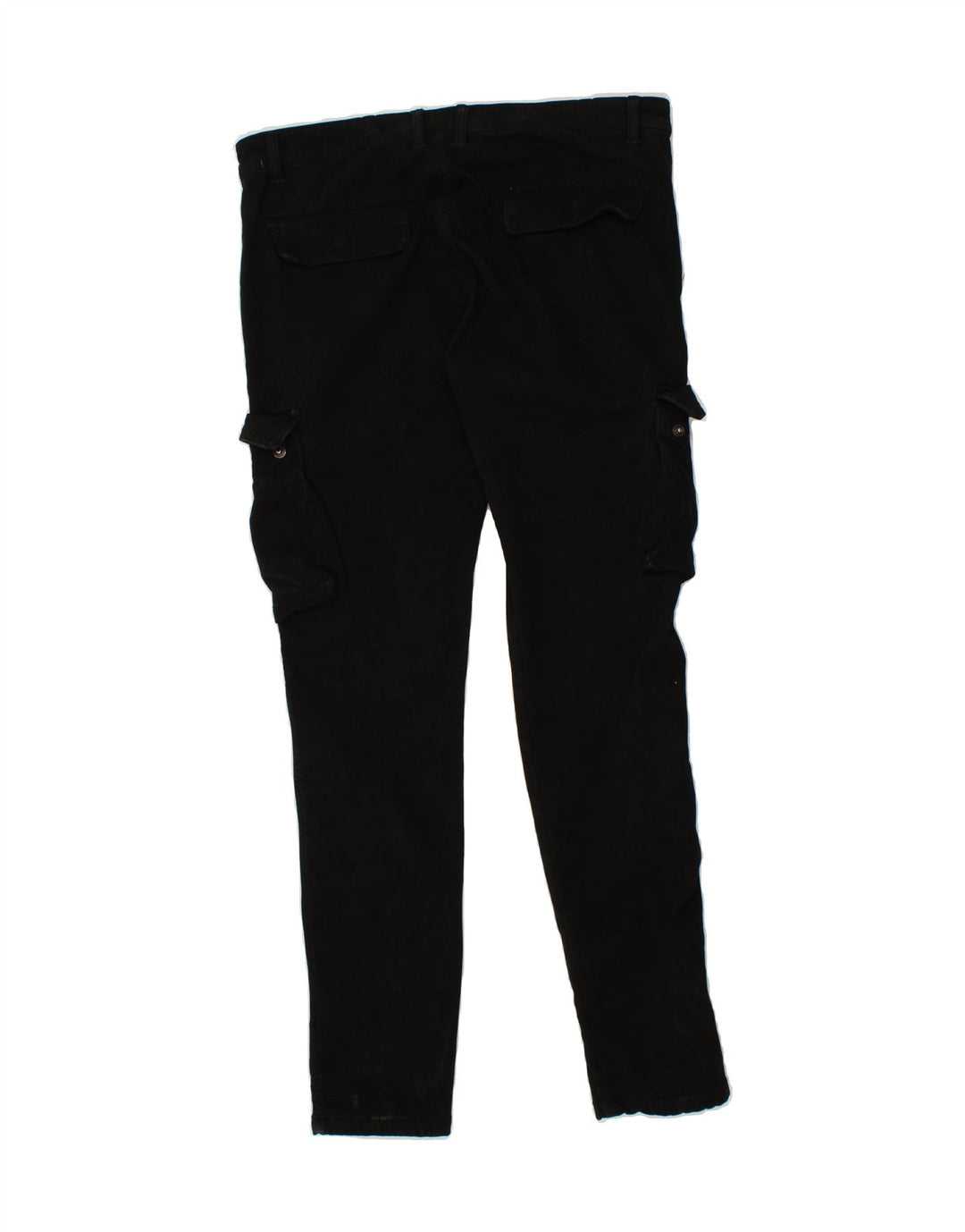 J.SETTE Womens Slim Cargo Trousers IT 50 XL W36 L32 Black Cotton Vintage J.Sette and Second-Hand J.Sette from Messina Hembry 