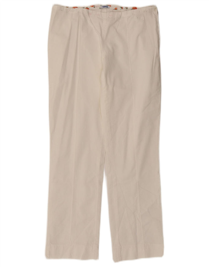 Calça casual reta feminina Onyx W28 L25 branca