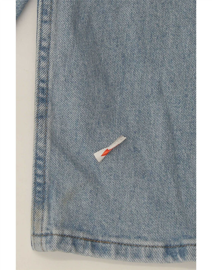 Wrangler Mens Straight Jeans W38 L30 Azul Algodão