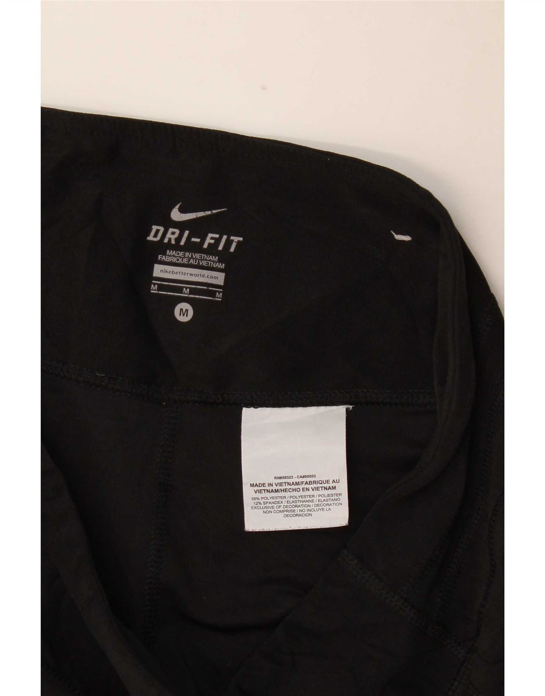 Nike Womens Capri Leggings Médio W30 L19 Preto Poliéster Esportes