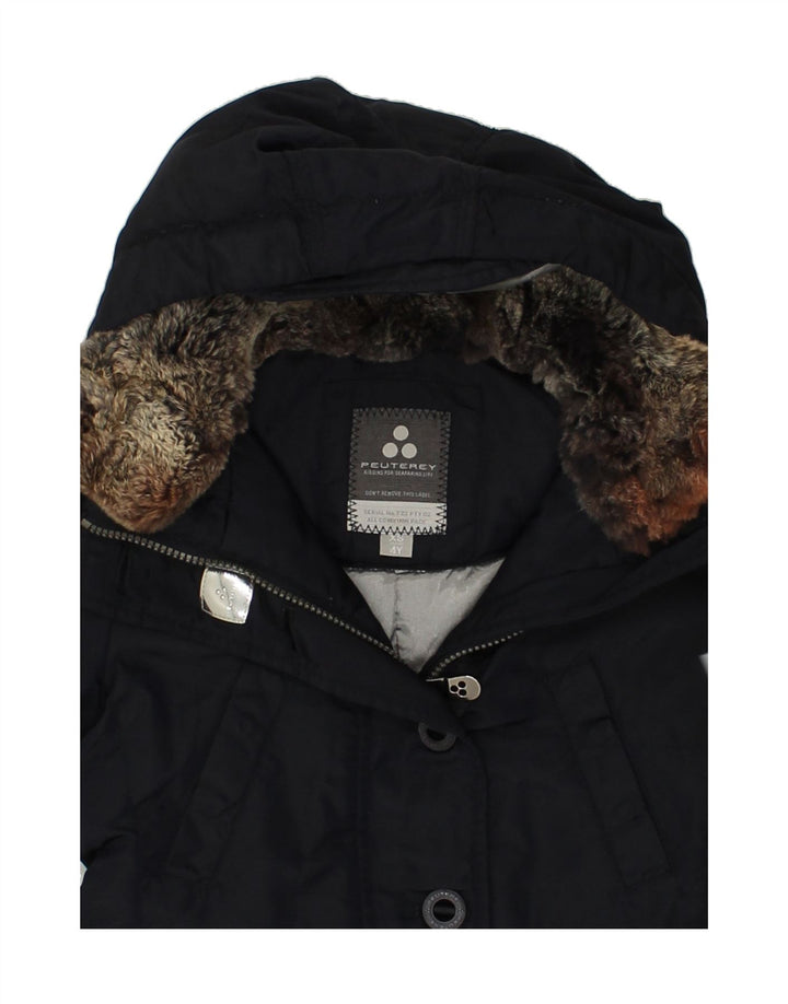 PEUTEREY Girls Hooded Padded Coat 3-4 Years XS Navy Blue | Vintage PEUTEREY | Thrift | Second-Hand PEUTEREY | Used Clothing | Messina Hembry 