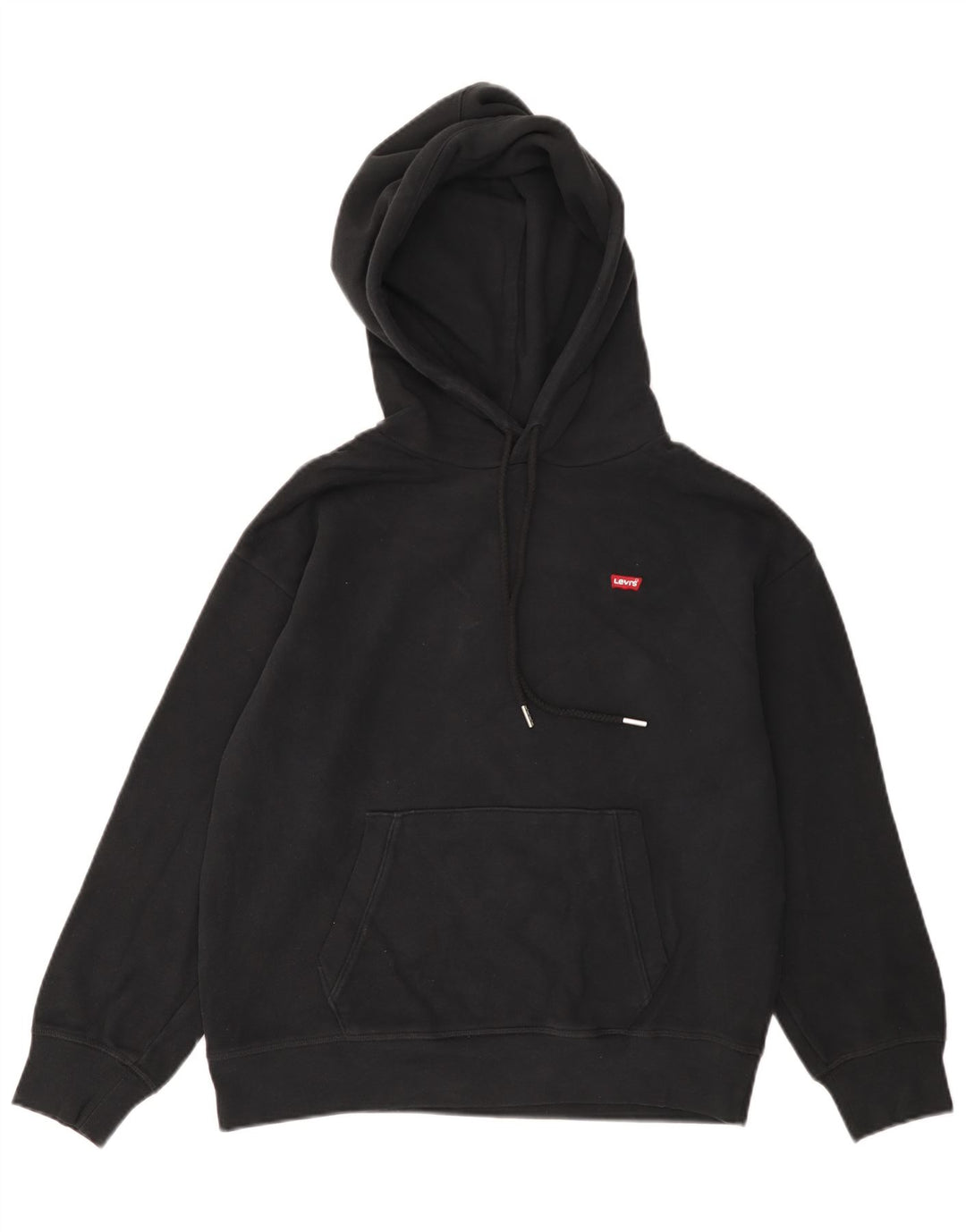 Moletom com capuz masculino Levi's pequeno algodão preto
