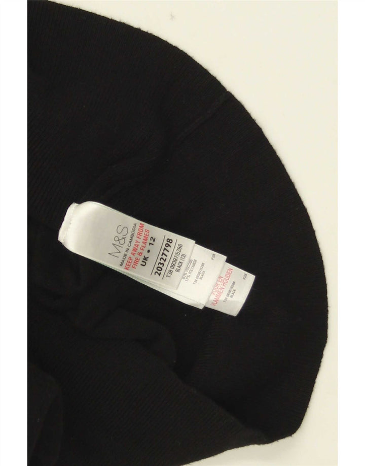 Suéter cardigã feminino Marks & Spencer Reino Unido 12 viscose preta média