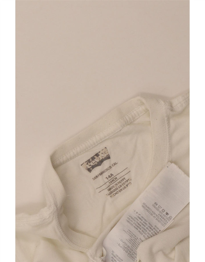 Camiseta Levi's Boys Graphic 13-14 Anos Algodão Branco