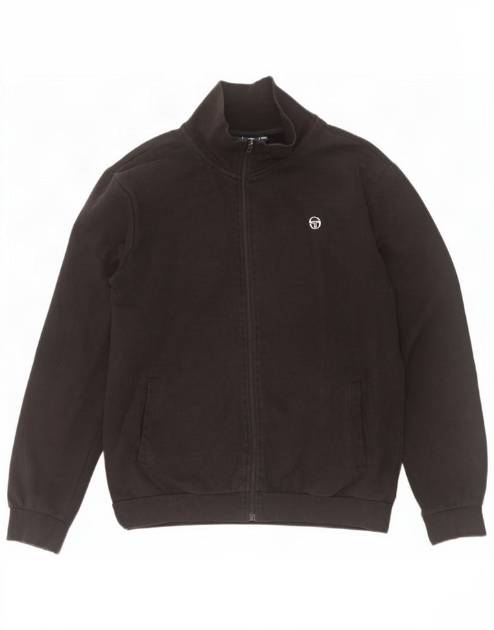 Sergio Tacchini Jaqueta masculina de agasalho 2XL algodão preto