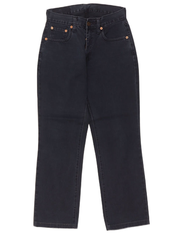 Calça jeans feminina Levi's 595 Straight W28 L27 azul marinho algodão