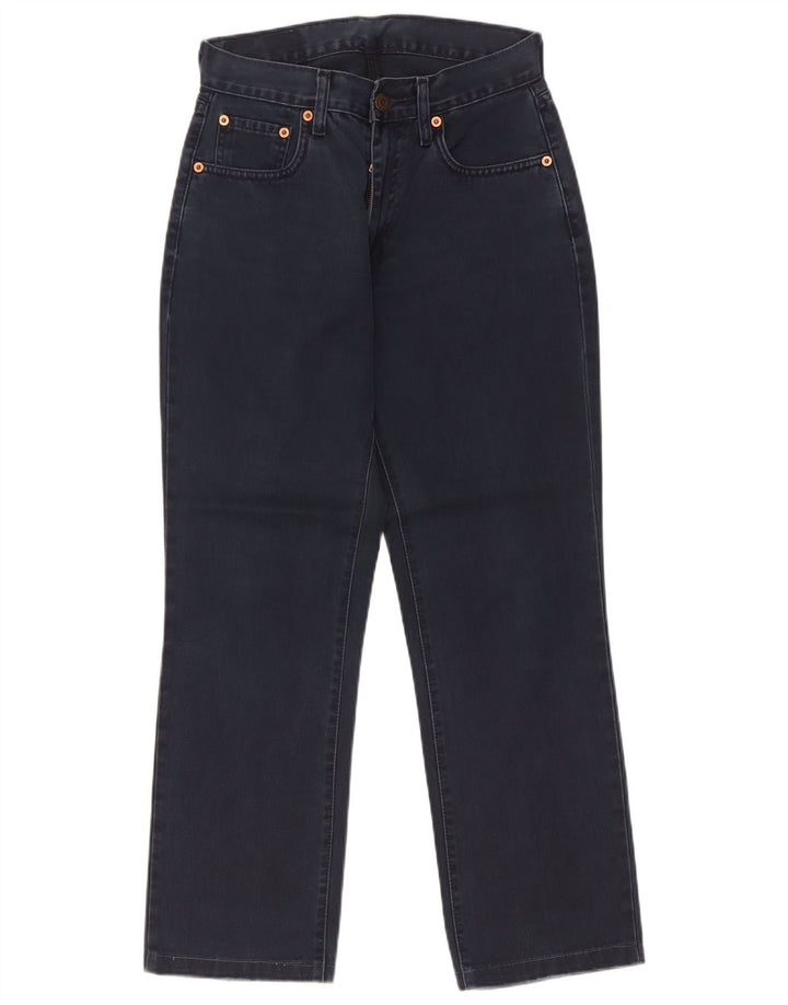 Calça jeans feminina Levi's 595 Straight W28 L27 azul marinho algodão