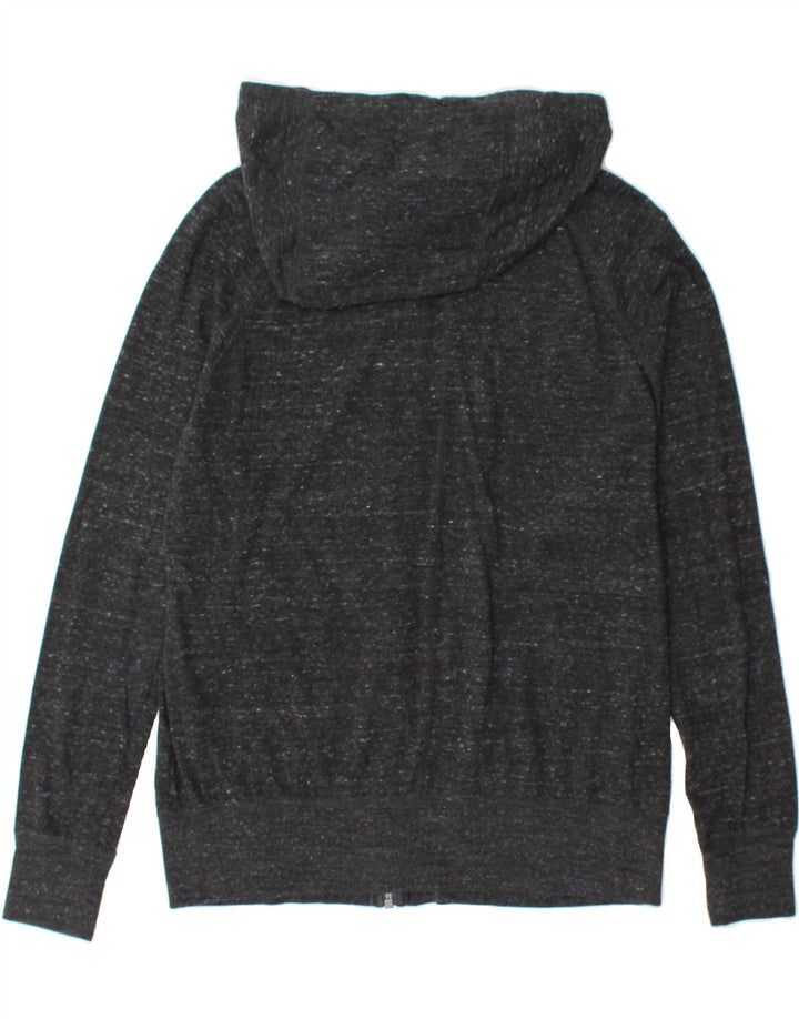 NIKE Womens Zip Hoodie Sweater UK 16 Large Grey Flecked Cotton Vintage Nike and Second-Hand Nike from Messina Hembry 