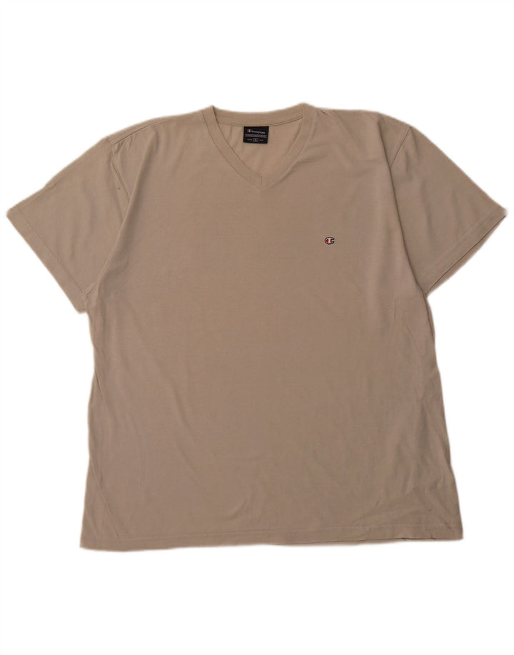 Camiseta feminina Champion UK 18 XL algodão bege