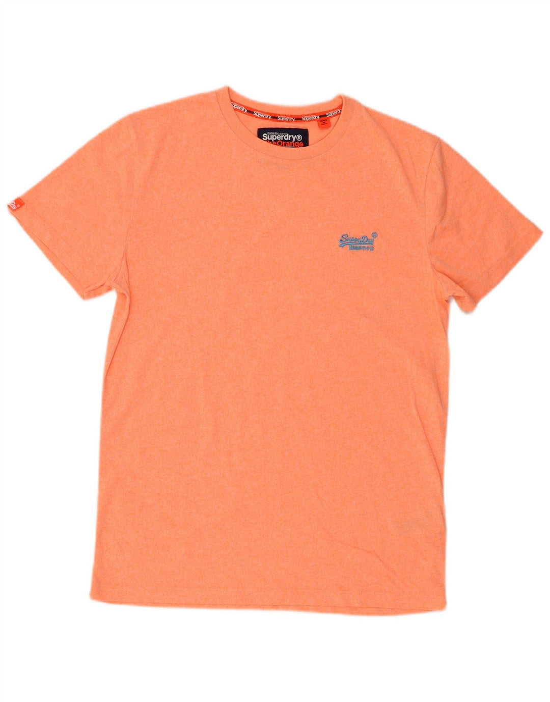 Camiseta masculina Superdry Top grande algodão laranja