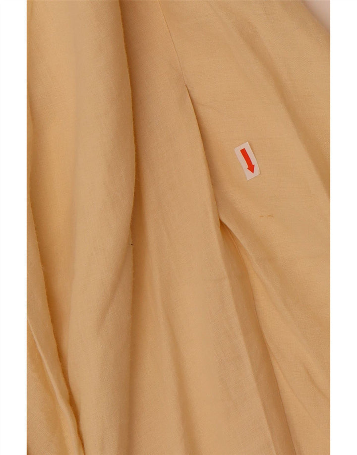 Saia feminina Benetton A-Line W28 Médio Amarelo