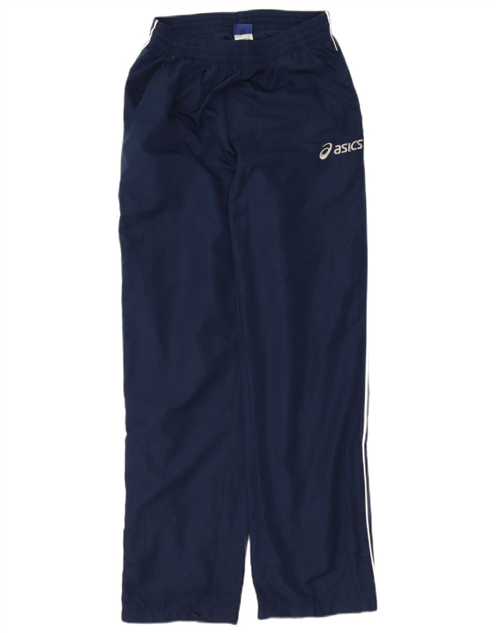 Calça corta-vento masculina Asics XS azul marinho poliéster esportivo