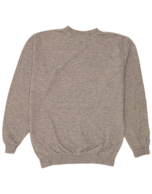 Wrangler moletom masculino jumper pequeno algodão manchado cinza