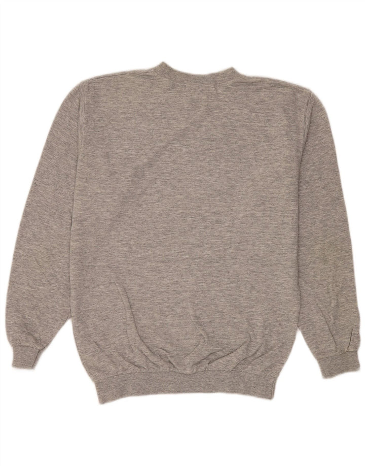 Wrangler moletom masculino jumper pequeno algodão manchado cinza