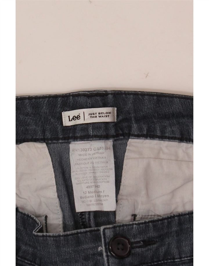 Lee Womens Capri Jeans US 12 Grande W32 Azul Marinho Algodão