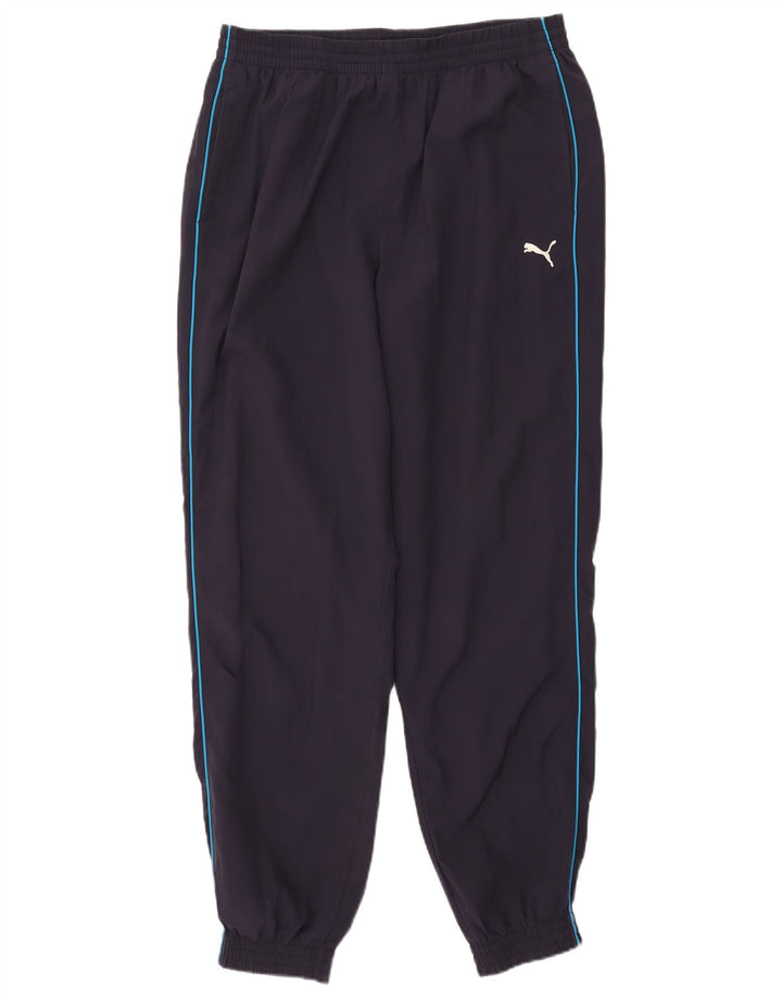 Calça de treino masculina PUMA joggers grande poliéster azul marinho