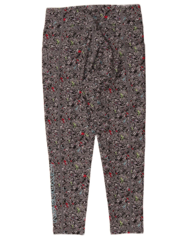 Leggings Reebok Menina 10-11 Anos Grande Cinzento Floral Poliéster