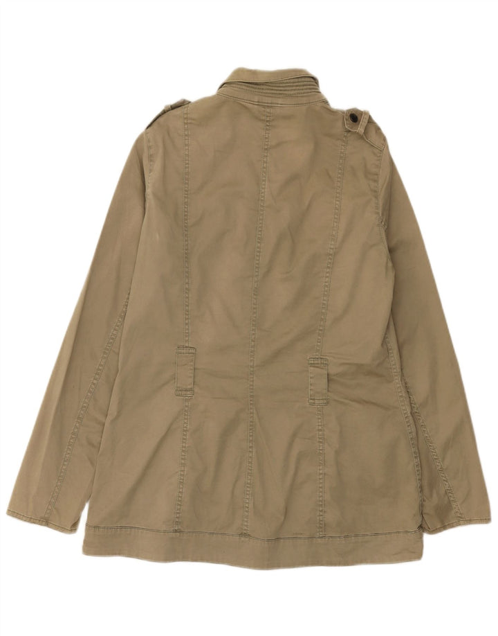 Jaqueta militar feminina Barbour UK 10 algodão cáqui pequeno
