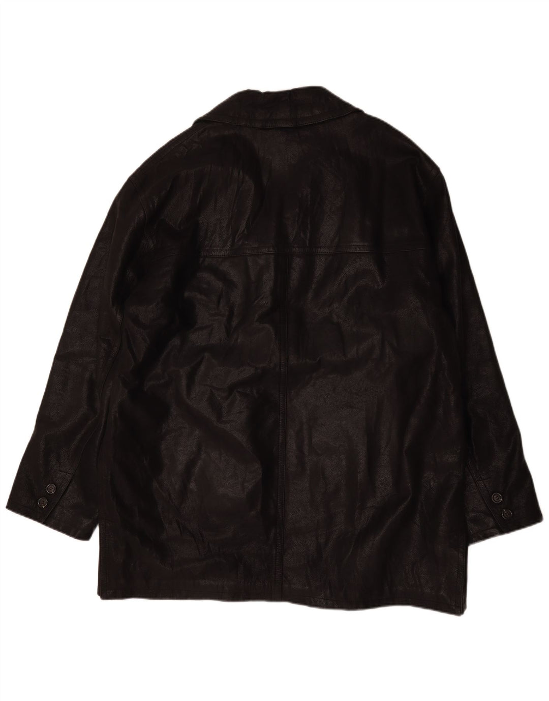 Jaqueta de couro masculina Brooklyn UK 44 2XL preta