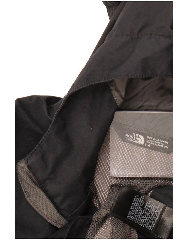 Jaqueta de chuva com capuz The North Face Boys 11-12 anos grande poliéster preto