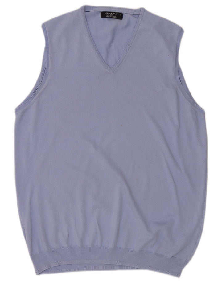 Zara Mens Colete Regata XL Azul