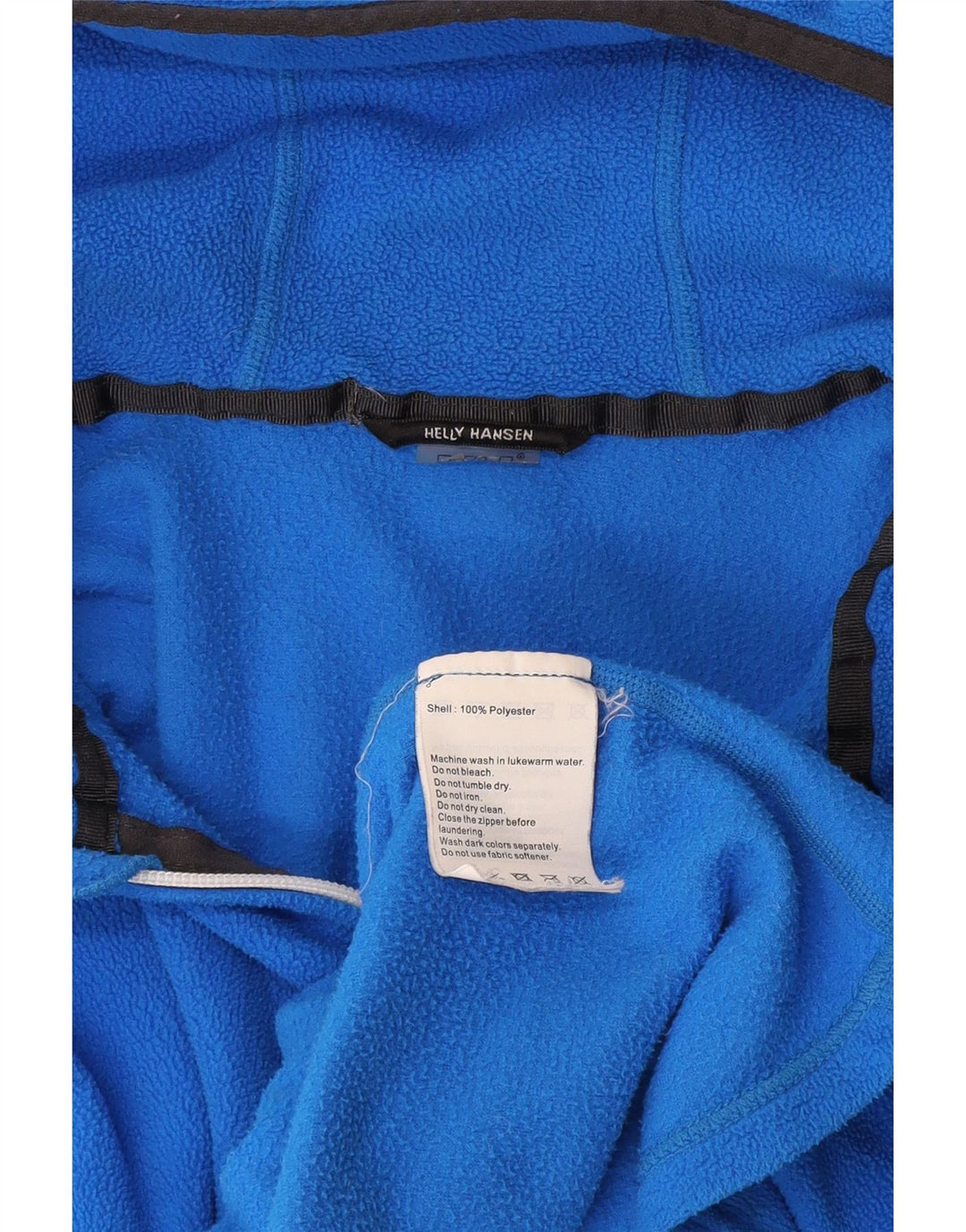 Jaqueta de lã com capuz feminina Helly Hansen UK 14 poliéster azul médio