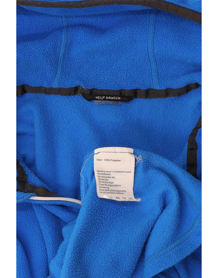 Jaqueta de lã com capuz feminina Helly Hansen UK 14 poliéster azul médio