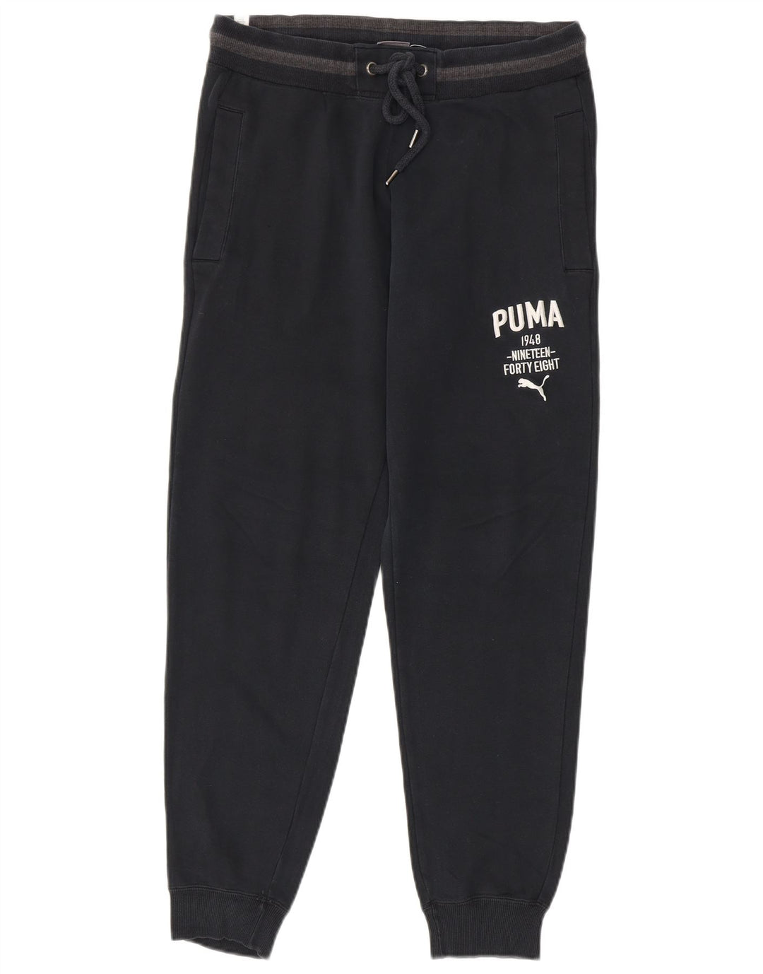 Calça esportiva masculina Puma Graphic Joggers médio algodão azul marinho
