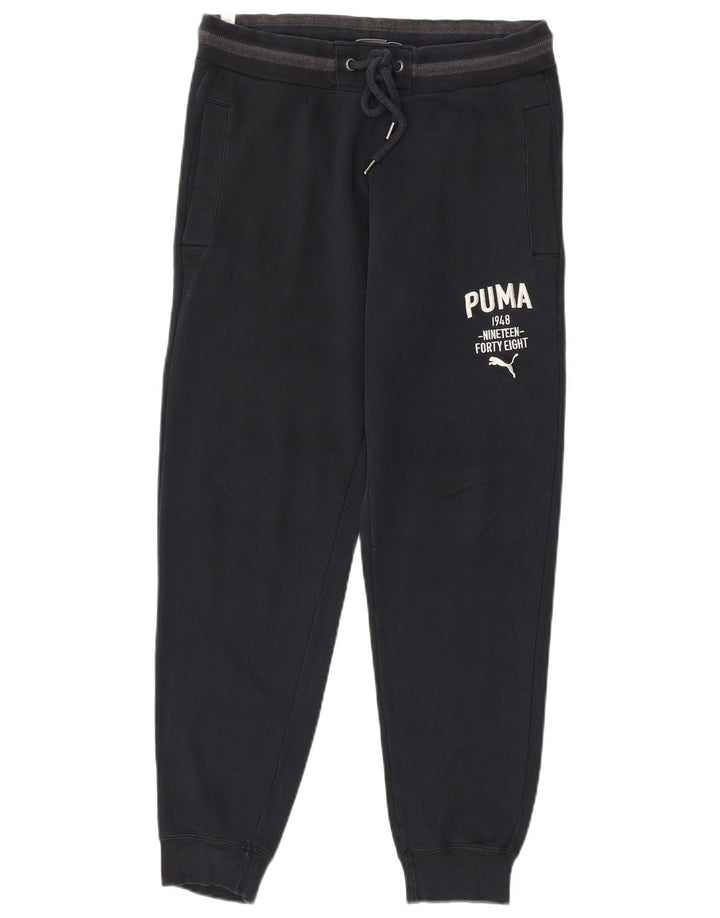 Calça esportiva masculina Puma Graphic Joggers médio algodão azul marinho