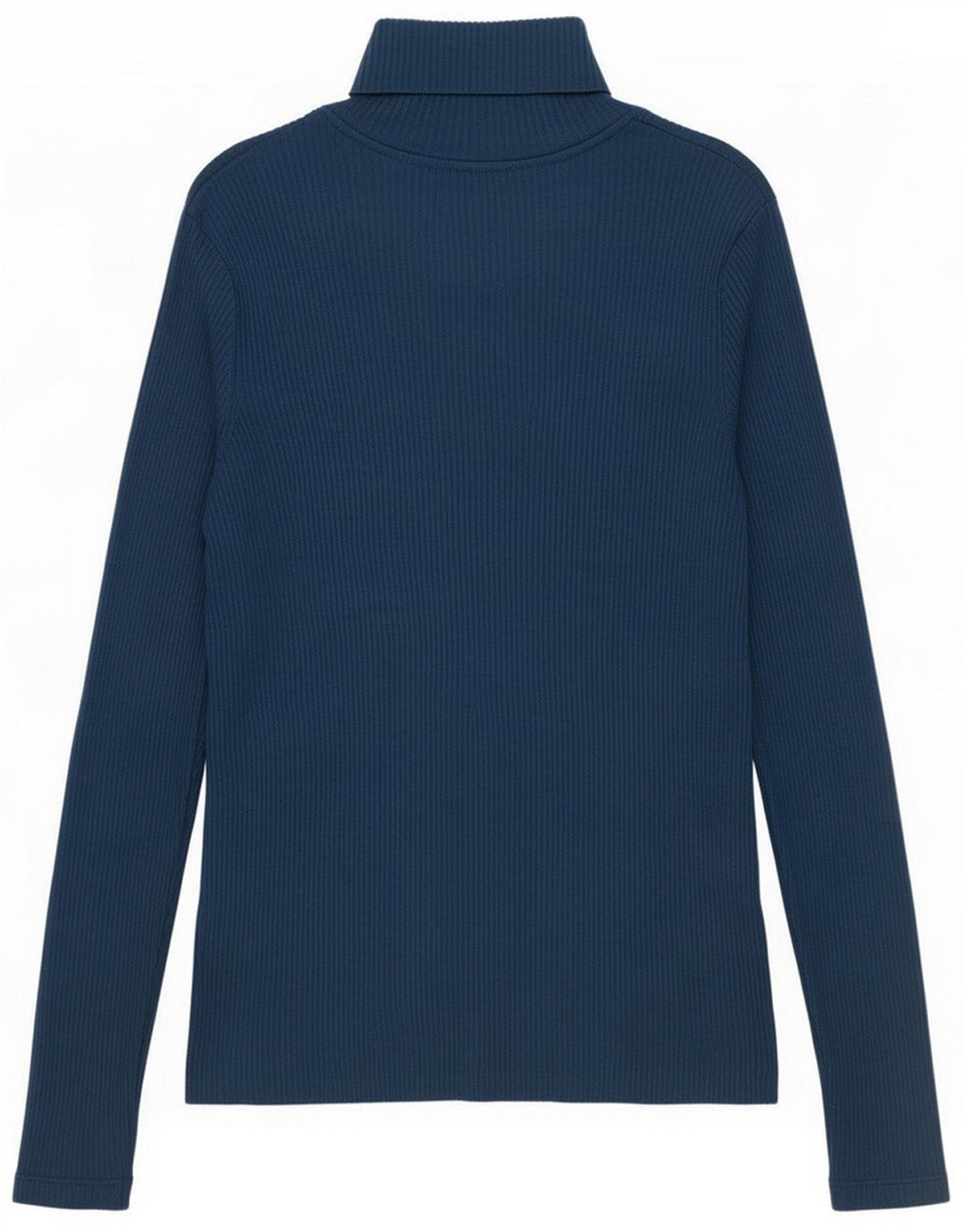 Marks & Spencer Top feminino regular manga longa Reino Unido 12 azul médio manchado