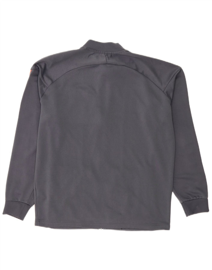 Hummel Mens Graphic Tracksuit Top Jacket Grande Cinza