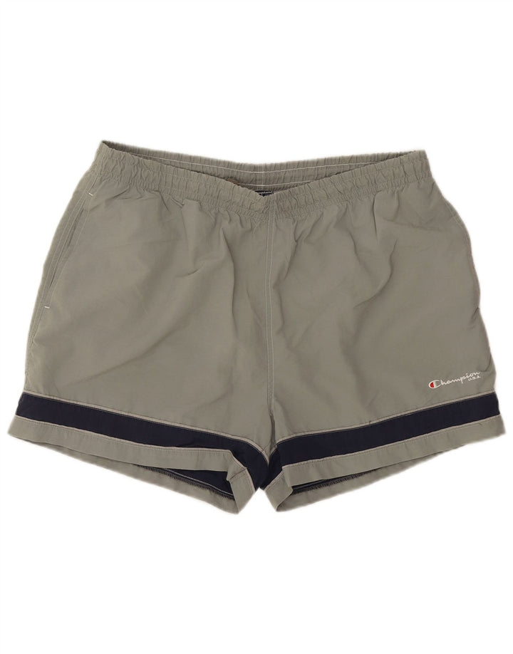 Shorts de natação masculino Champion 2XL cinza Colourblock poliamida