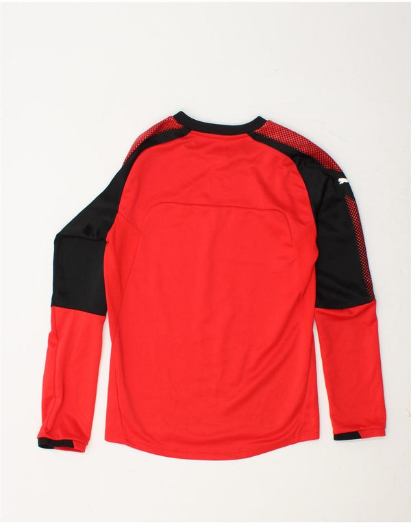PUMA Mens Graphic Top Manga Longa XS Vermelho Colourblock Poliéster