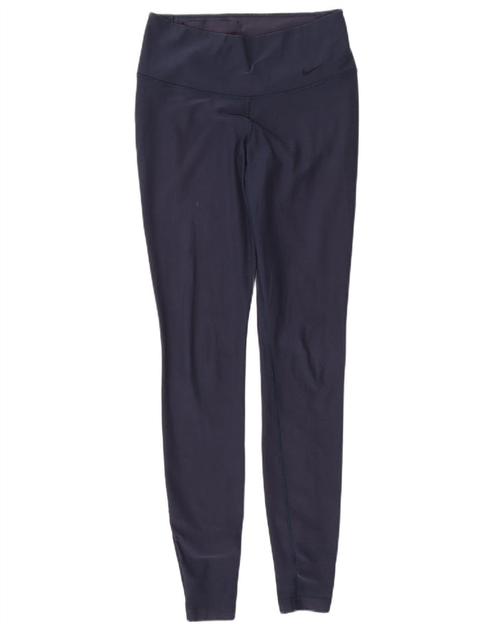 Leggings Nike Dri Fit Feminina UK 6 XS Azul Marinho Poliéster