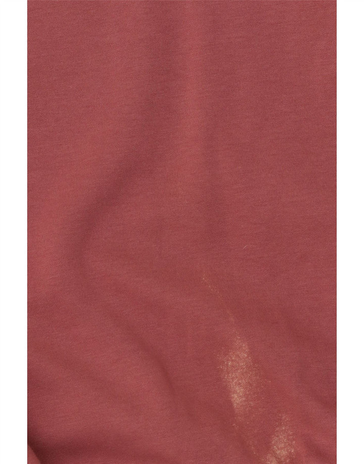 Suéter gráfico feminino Guess UK 10 pequeno bloco colorido rosa