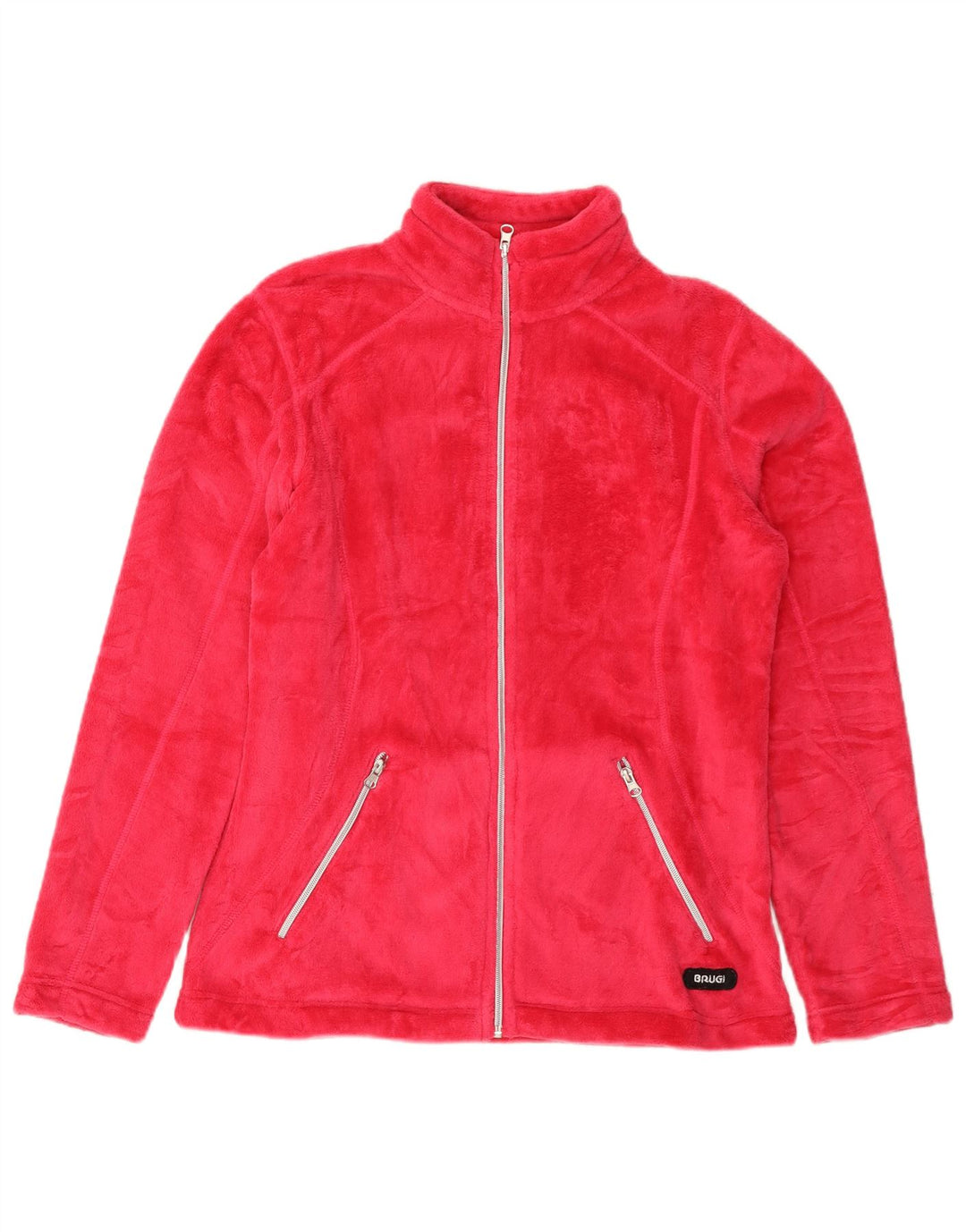 Jaqueta de lã feminina Brugi UK 18 XL poliéster rosa