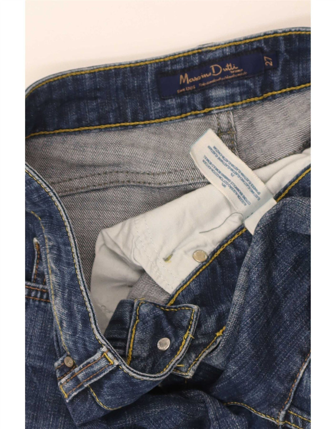 Calça jeans feminina Massimo Dutti W27 L25 azul algodão