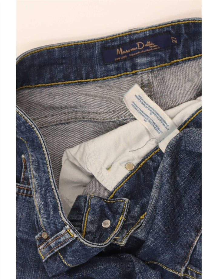 Calça jeans feminina Massimo Dutti W27 L25 azul algodão