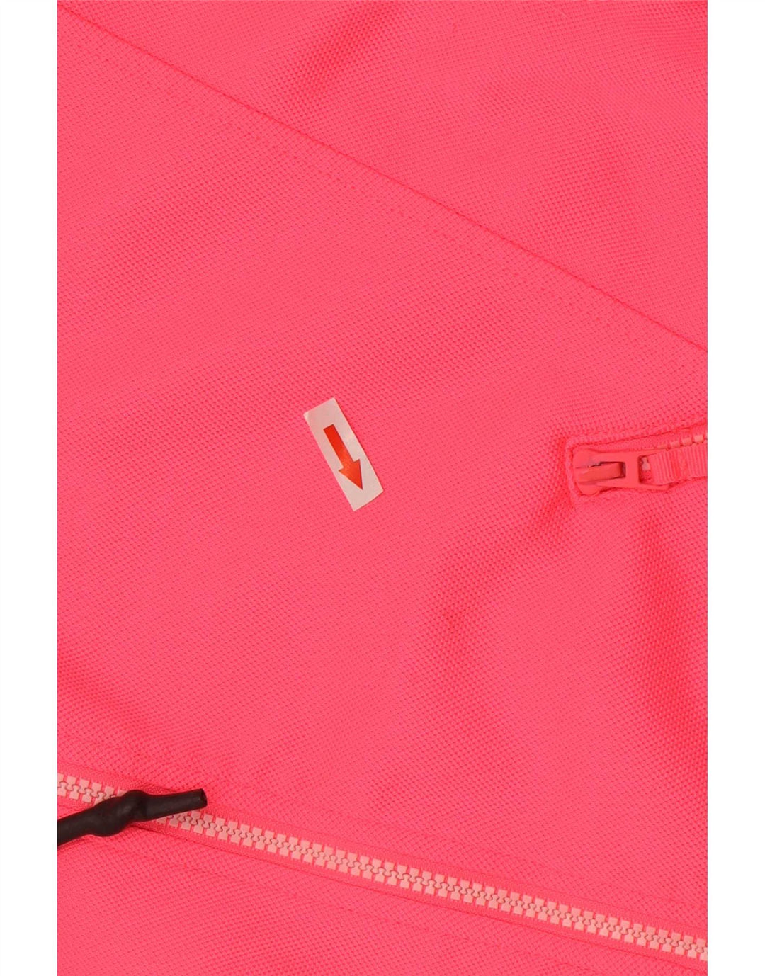 Zara Suéter feminino com capuz e zíper oversized UK 14 poliéster rosa médio