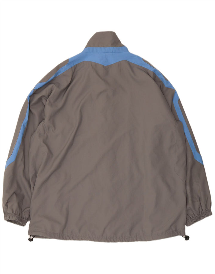 Jaqueta de chuva masculina Umbro UK 42 XL cinza Colourblock poliéster