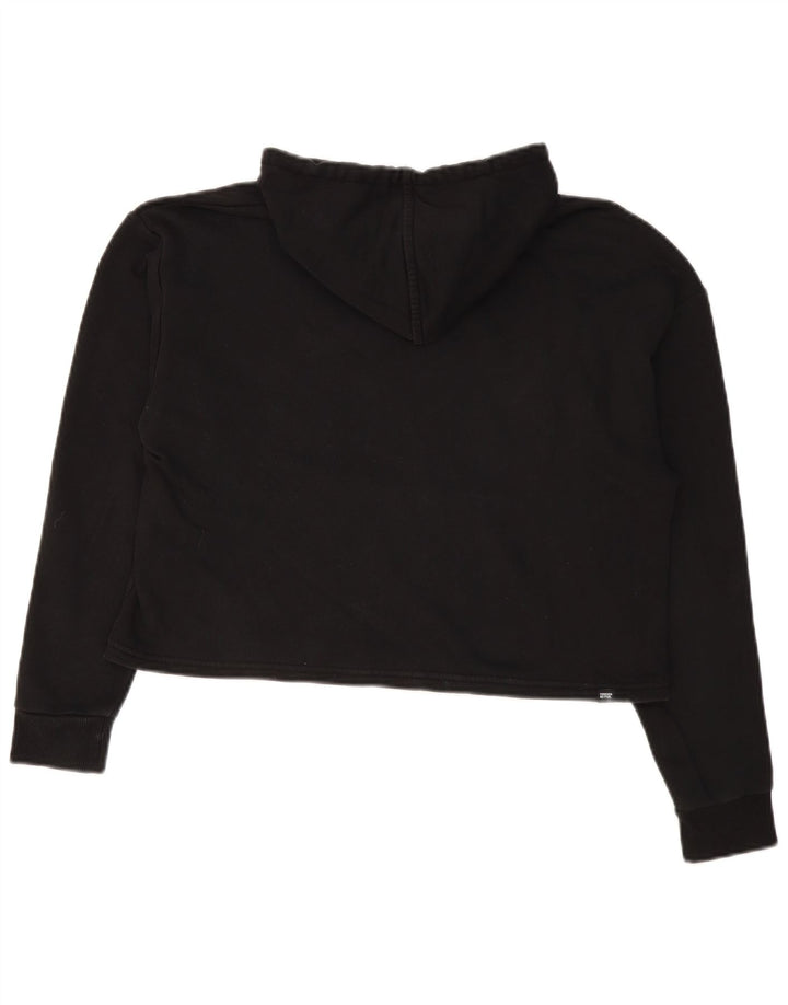 Puma feminino oversized crop gráfico moletom com capuz Reino Unido 10 pequeno preto