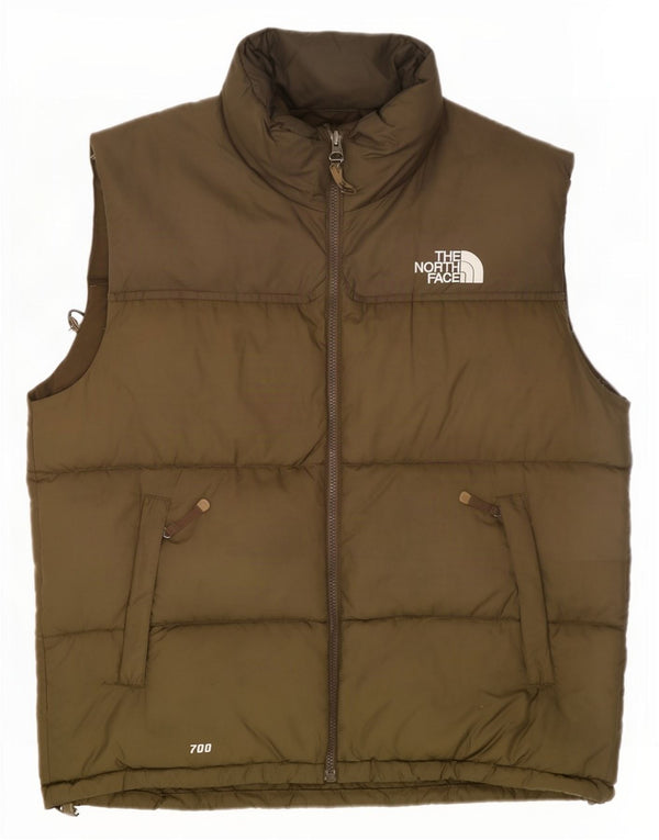 Colete acolchoado masculino The North Face UK 42 XL caqui nylon