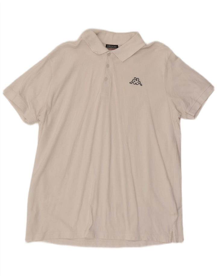 Camisa polo masculina KAPPA 2XL algodão branco
