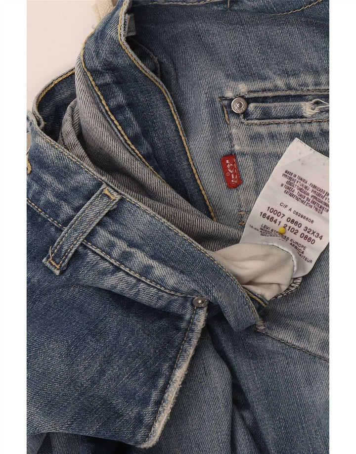 Calça jeans masculina Bootcut Levi's W32 L34 azul algodão