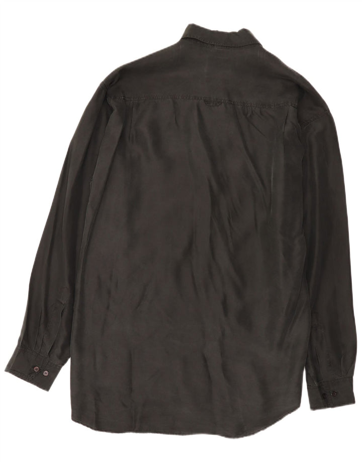 Camisa masculina Arpino tamanho 39/40 seda preta média