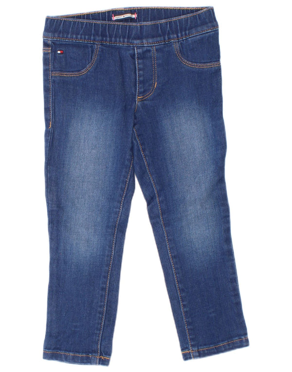 Tommy Hilfiger Meninas Jegging Jeans 2-3 Anos W20 L15 Azul Algodão