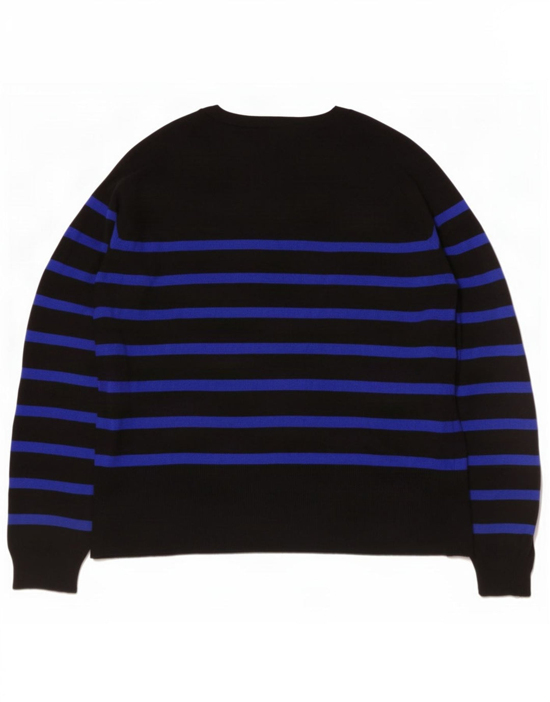 Suéter feminino Zara com gola redonda e listrado preto pequeno Reino Unido 10