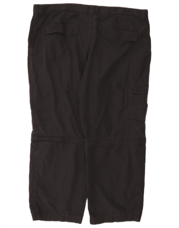 Calça cargo reta masculina Marks & Spencer W44 L29 algodão preto
