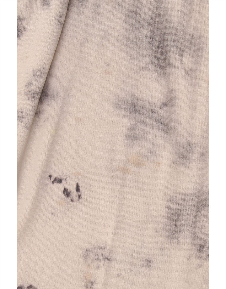 Vestido maxi feminino grande Zara Reino Unido 10 pequeno cinza tie-dye viscose